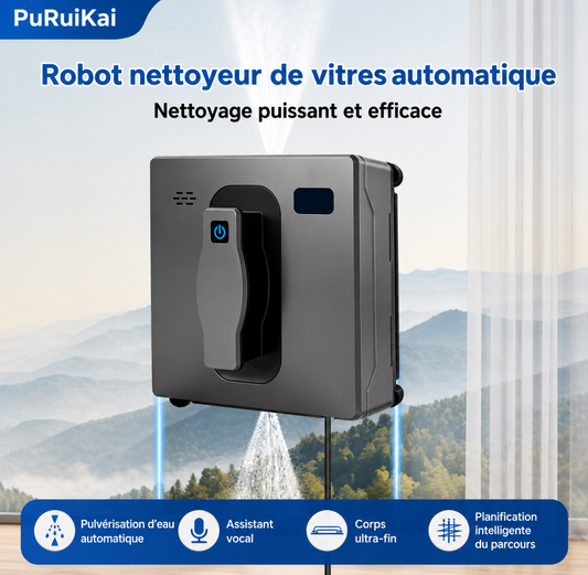 Robot nettoyeur de vitres carré